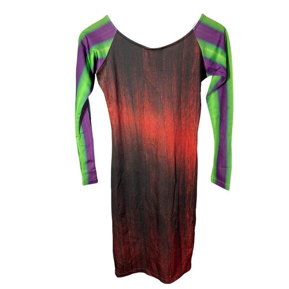 Adidas Originals Jeremy Scott jukebox Dress x29867 Retro Art to Wear Small - Picture 2 of 15